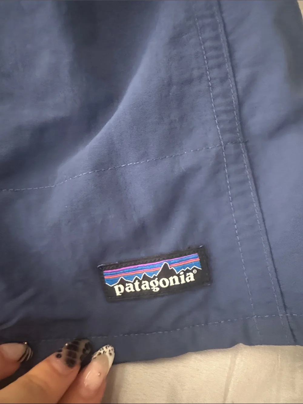 Patagonia Dark Navy Elastic Waist Swim Shorts